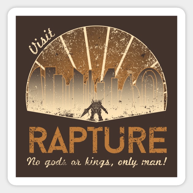 Visit Rapture - V2 Sticker by alecxps